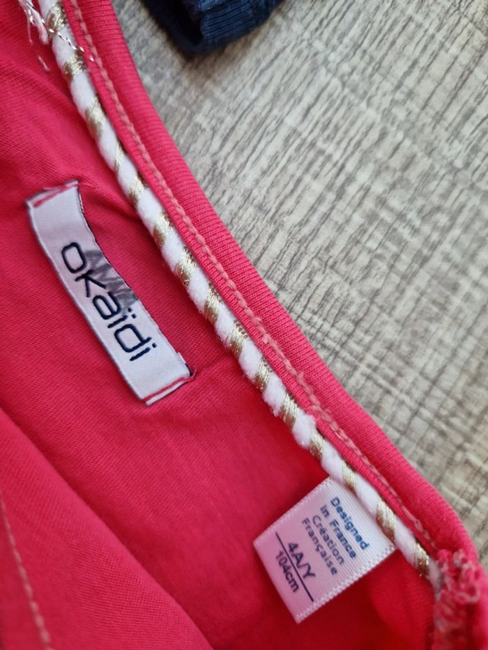 Lot de 2 T shirts Okaïdi 4 ans en très bon état - photo numéro 6