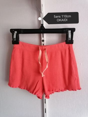 Short été 5ans coton orange Okaidi