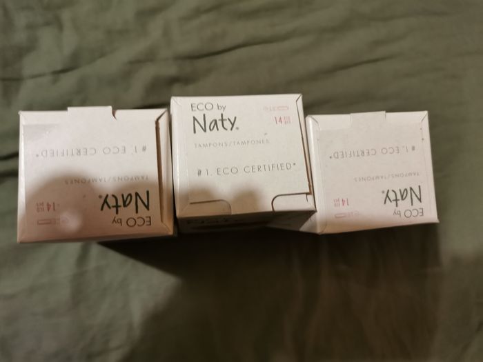 Lot 3 boîtes tampons super avec applicateur Naty - photo numéro 2