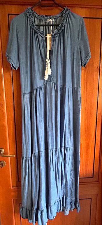 Longue robe été bleue New Collection taille unique