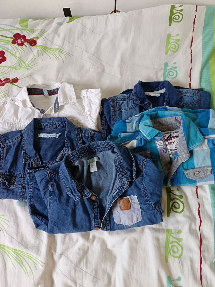 Lot de 5 chemises taille 24 mois