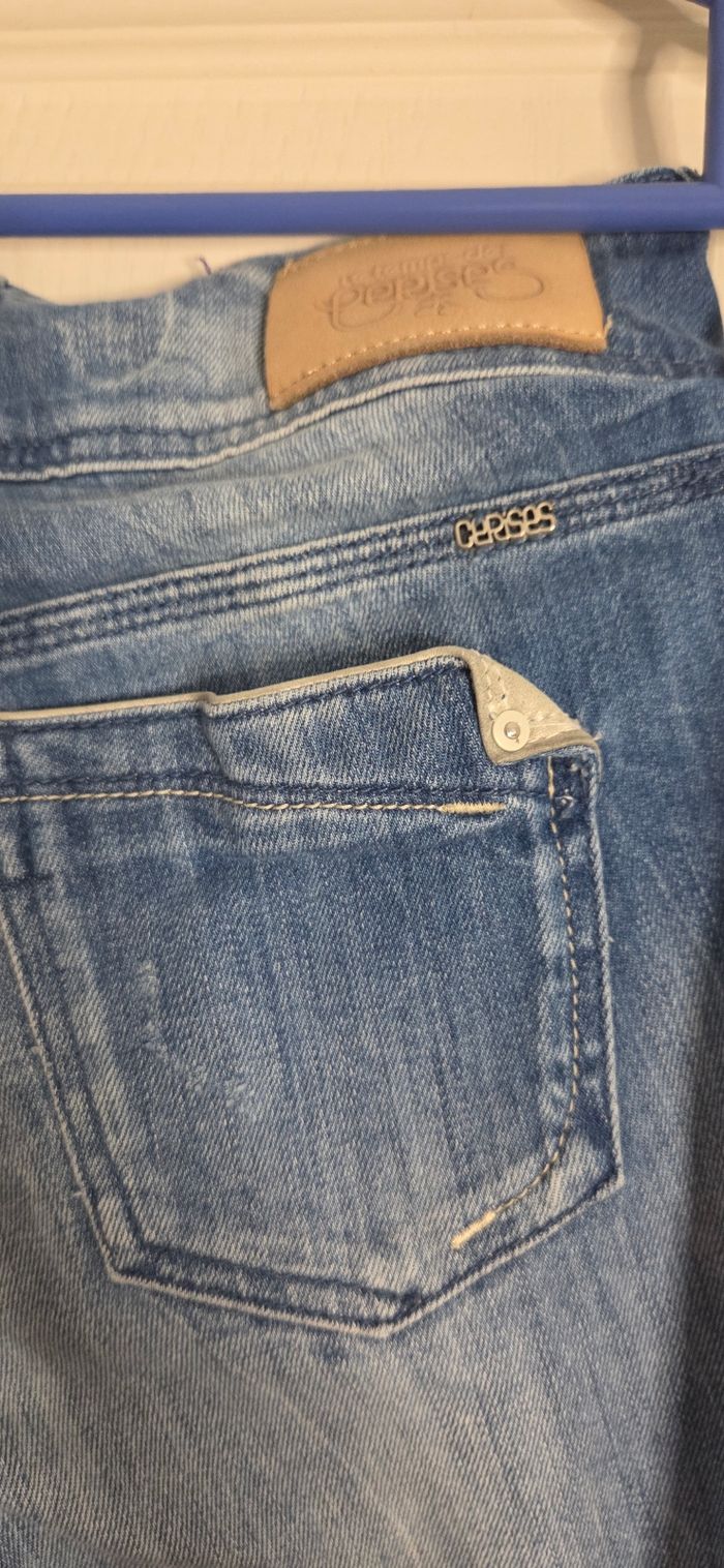 Jean slim Le Temps des Cerises  délavé effet usé – T.26 (équiv. 36/38) – très bon état - photo numéro 7