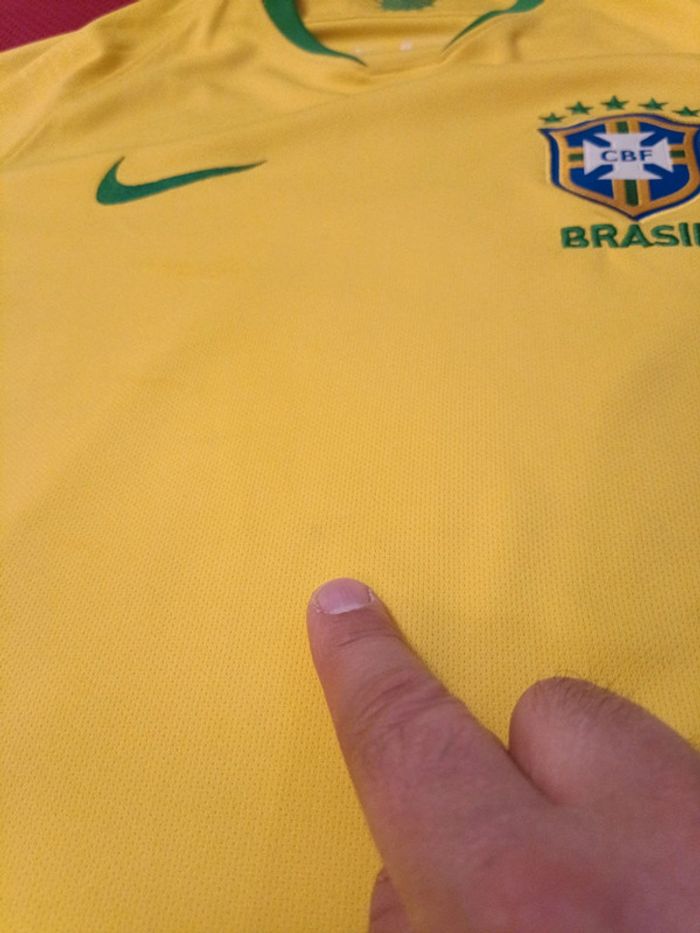 Maillot de foot Brésil, Nike Authentique Officiel taille Adulte S - photo numéro 4