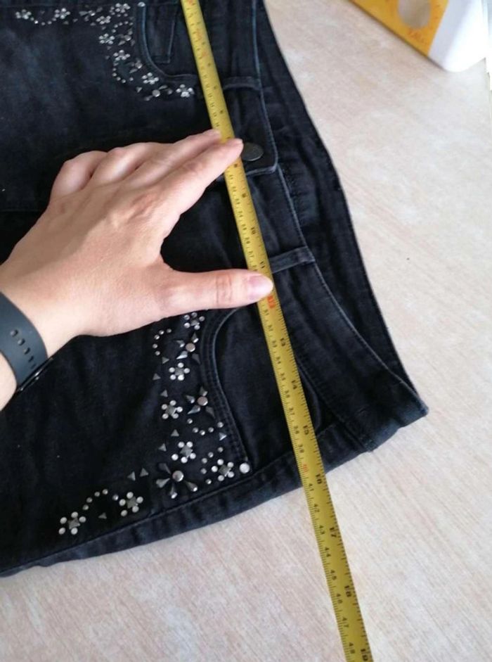 Jupe en jean noir - photo numéro 6