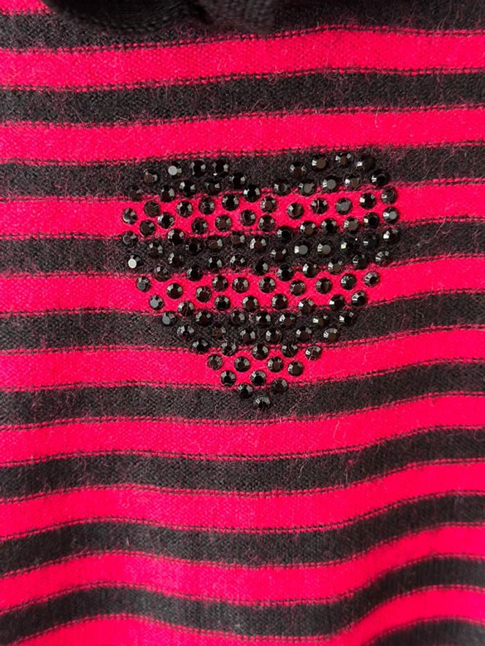 Pull à rayures avec strass Un Jour Ailleurs - photo numéro 4