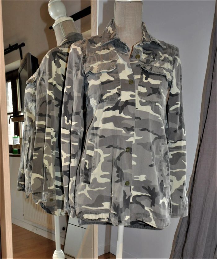 ZARA chemise camouflage t.XS tb état - photo numéro 7