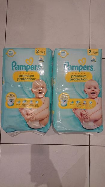 108 Couches pamper taille 2 pamper premium protection