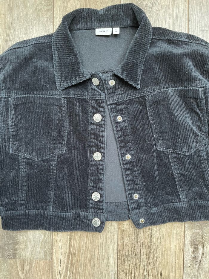 Veste velours noir Name it 11-12 ans - photo numéro 3