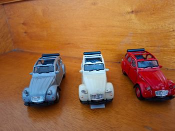 Lot de 3 x Citroën 2cv découvrables
