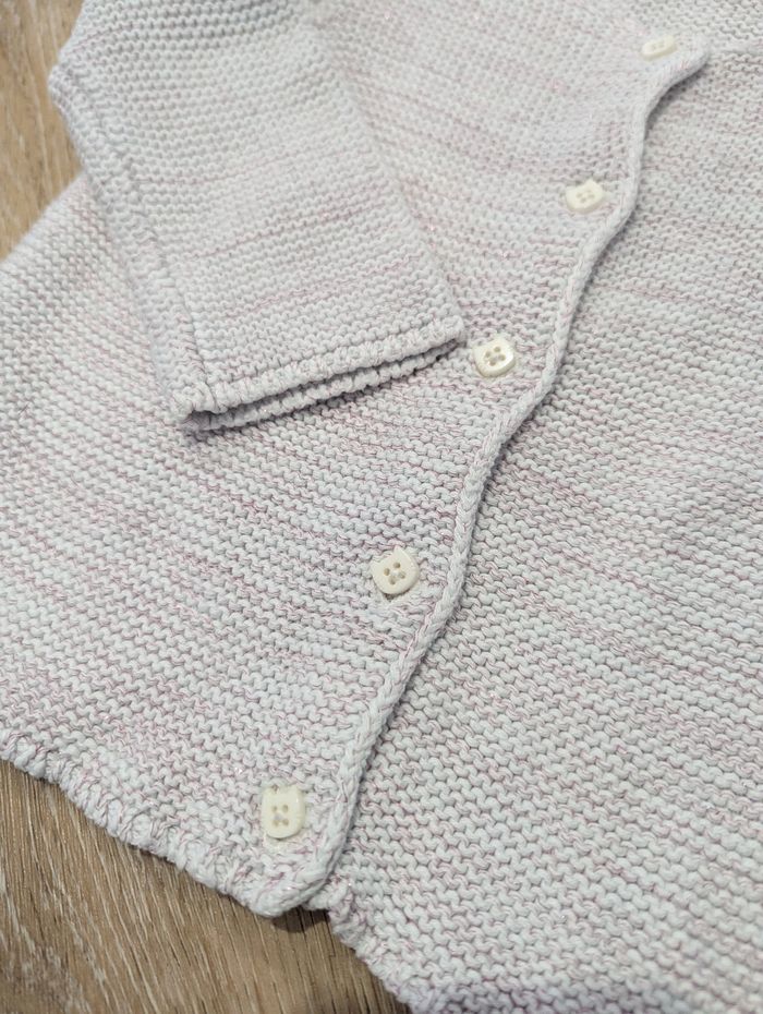 Gilet gris manches longues 24 mois bébé fille - photo numéro 4