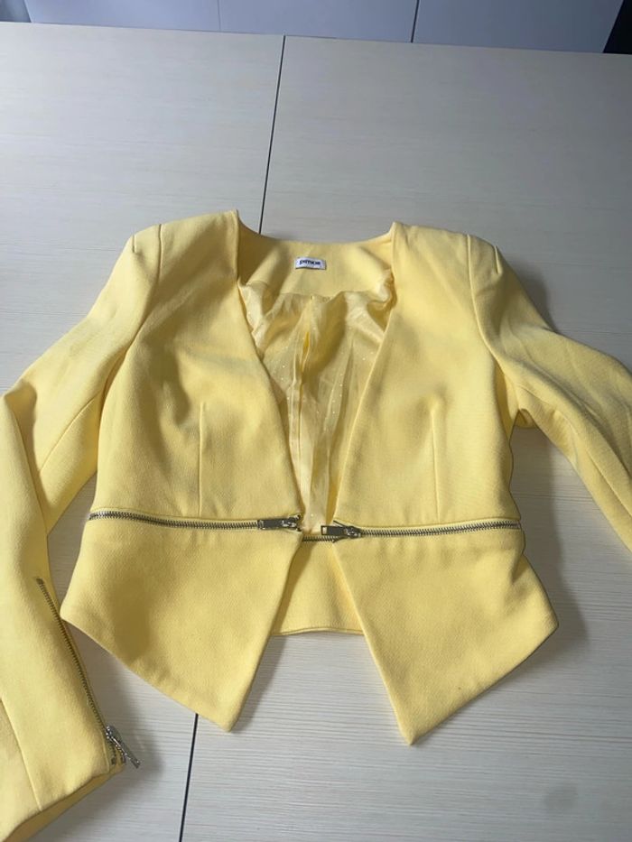 Veste jaune blazer