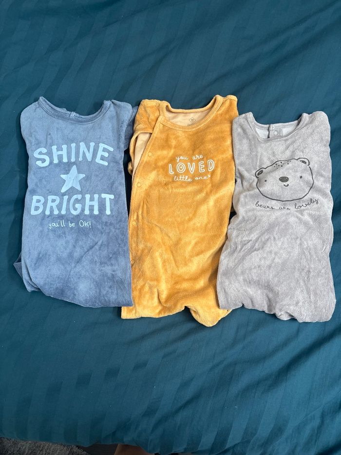 Lots 3 pyjamas velours