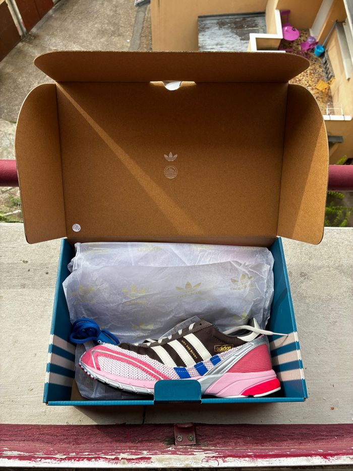 Adidas x Bad Bunny Adizero SL 72 Brown/Clear Pink/Hazy Rose - Taille 44,5 - Neuves - photo numéro 10
