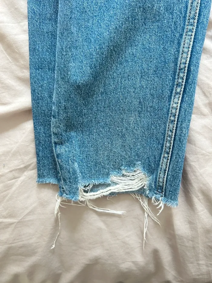 Jean troué bleu h&m taille 38 - photo numéro 5