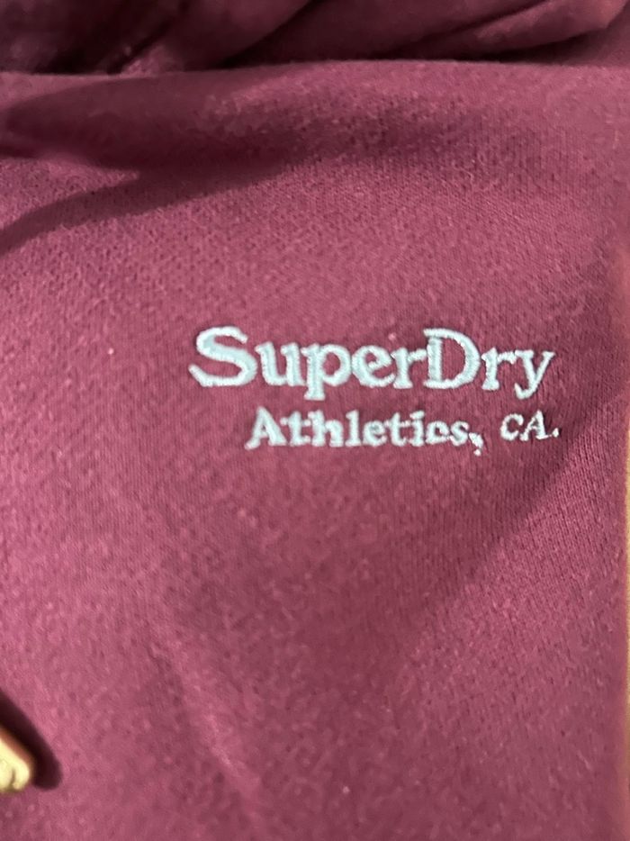 Sweat superdry bordeaux/prune 34 - photo numéro 2
