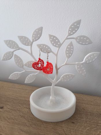 Boucles d'oreilles impression 3D 