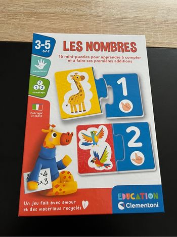 Jeu de société puzzle les nombres