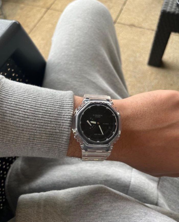 Gshock transparente noir