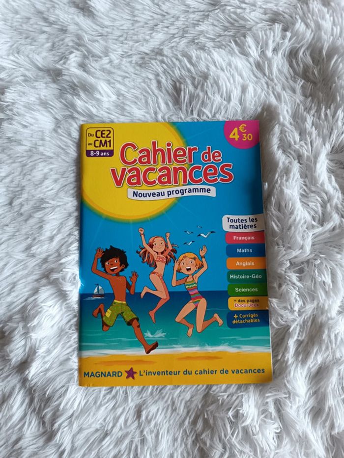NEUF Cahier de vacances du CE2 au CM1 ( 8 9 ans) Magnard