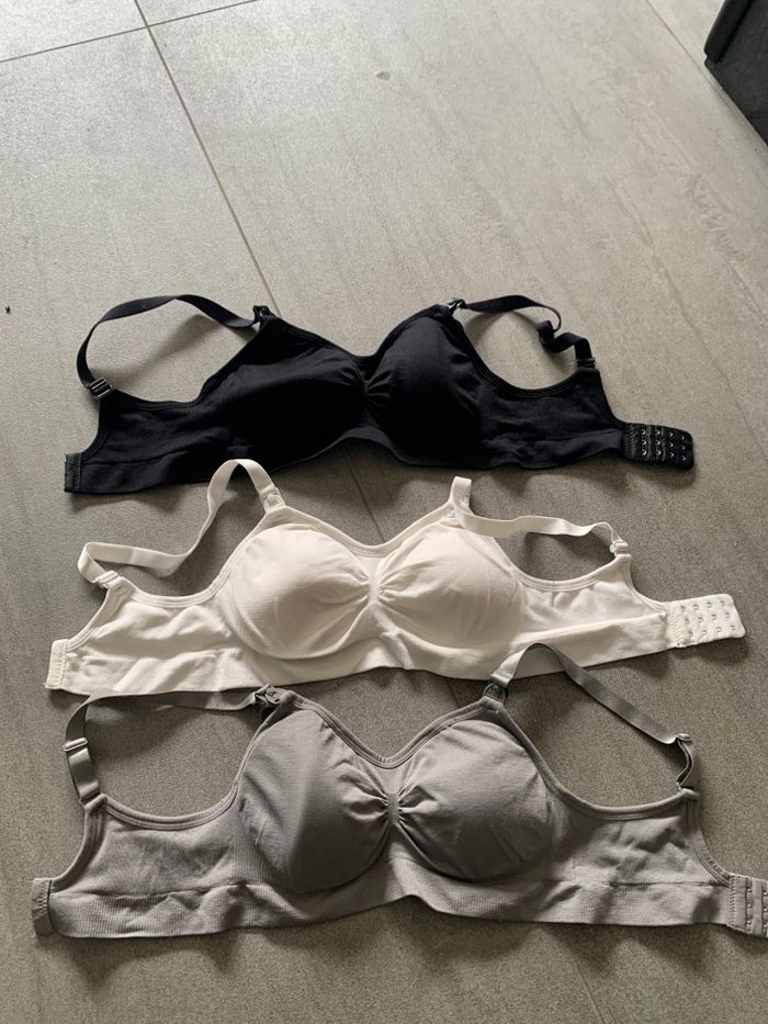 Lot 3 soutien gorge allaitement M