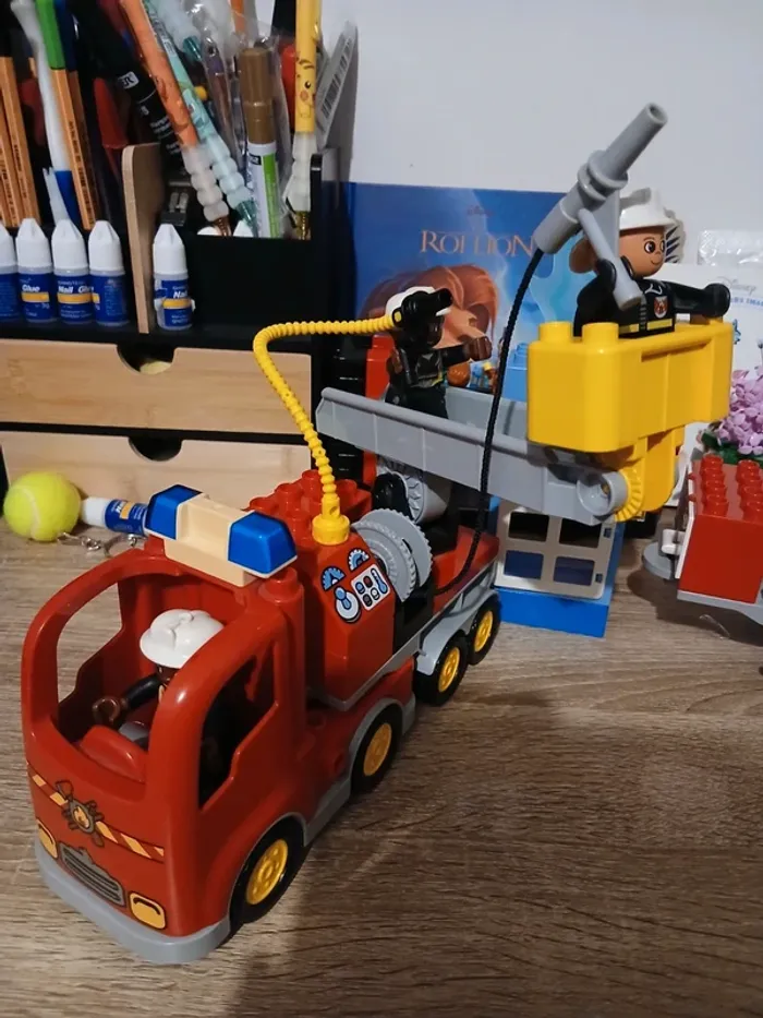 Lot lego duplo pompiers police - photo numéro 2