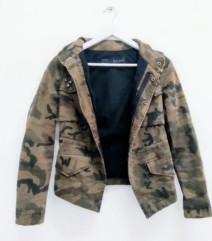 belle veste militaire Zara taille S - photo numéro 5
