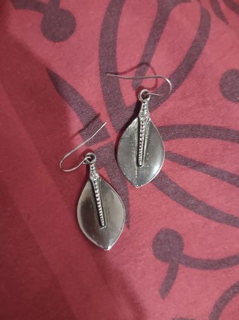 Boucles d'oreilles dormeuses argentées Esprit