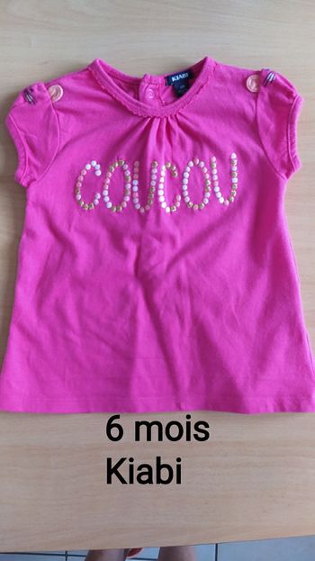 T -shirt manches courtes 6 mois Kiabi