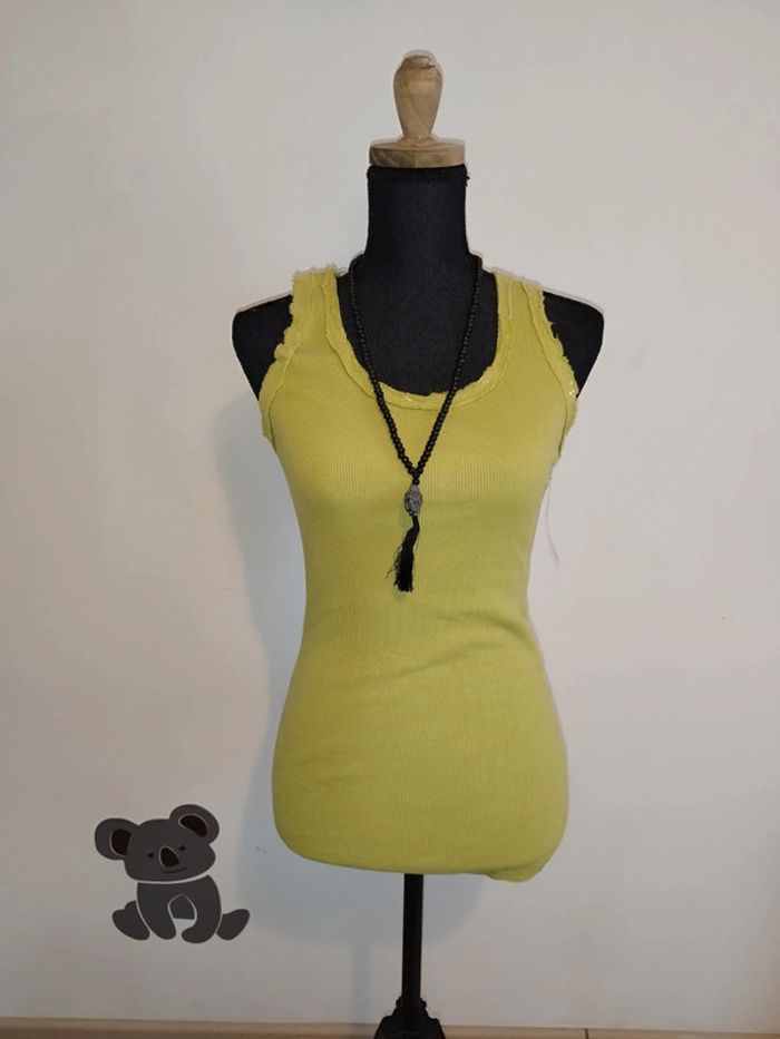 Débardeur neuf femme vert anis