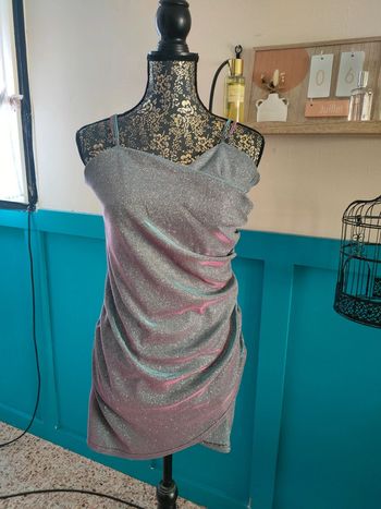Robe paillettes olographique