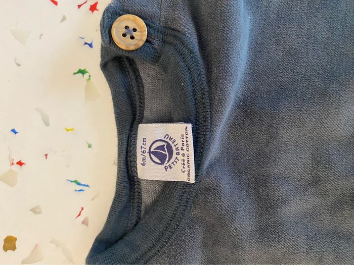 Sweat molletonné gris 6 mois Petit Bateau - photo numéro 2