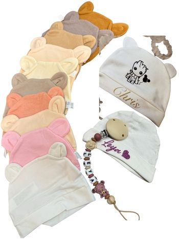 Bonnet de naissance personnalisé 