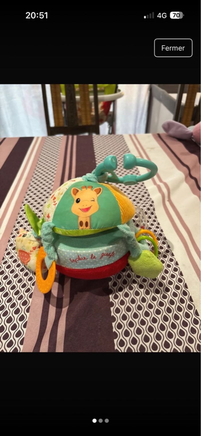 Balle d’activité Sophie la girafe