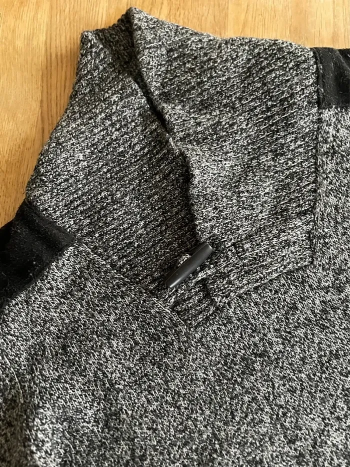 Pull gris chiné - photo numéro 3
