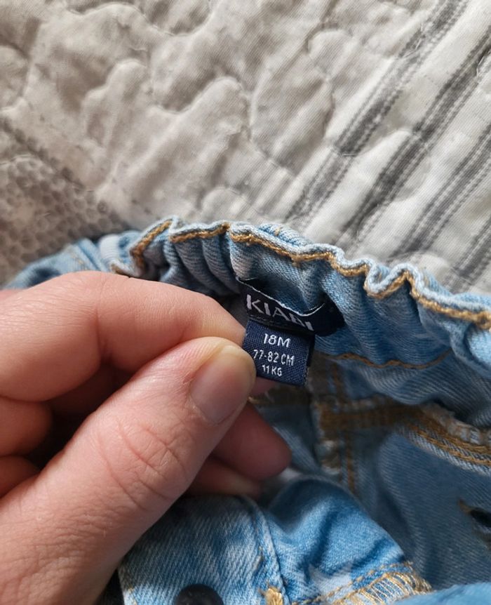 Short en jean étoile kiabi 18 mois - photo numéro 3
