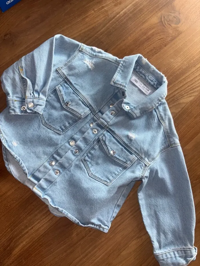 Veste chemise en jeans 2/3 ans fille Zara