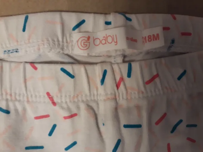 Lot de 2 leggings courts 18 Mois - photo numéro 2