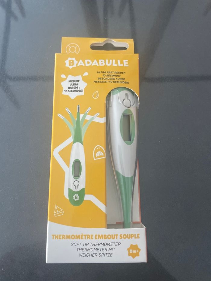 Thermomètre corporel bébé - embout souple