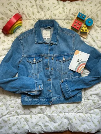 veste en jean bleu zara taille M
