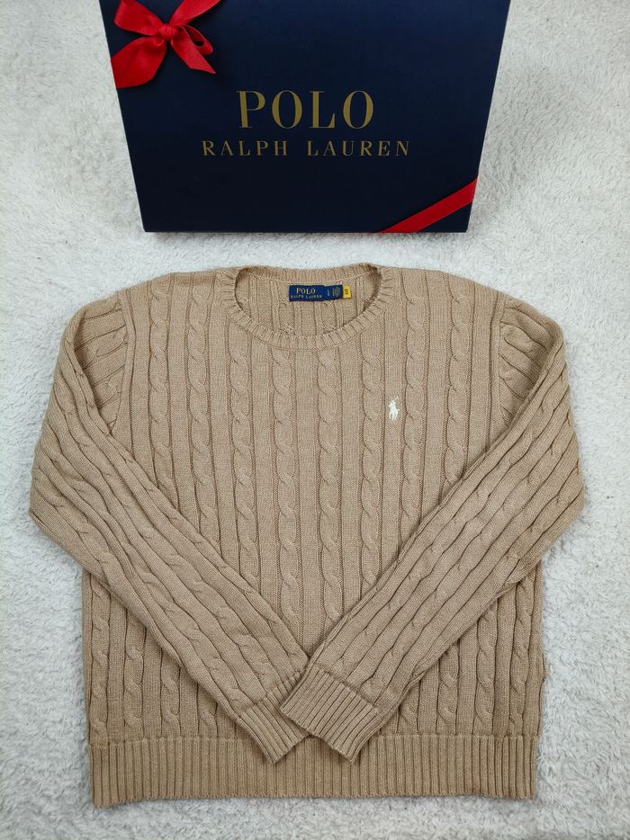 Pull Torsadé Ralph Lauren ( L - Femme )