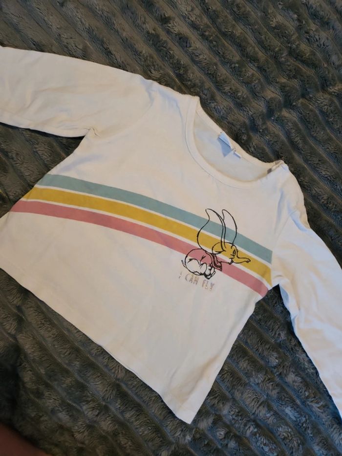 T-shirt manches longues dumbo - photo numéro 2