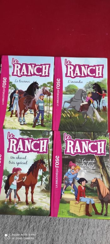 Lot 4 livres  le ranch