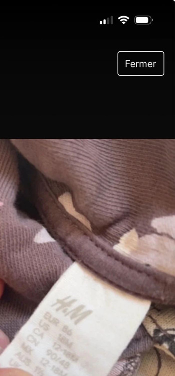 Chemisier hiver bébé fille H&M taille 24 m - photo numéro 2