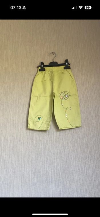 Pantalon Barbouillage vert Taille 2 ans