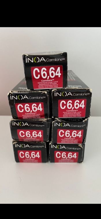 Lot tubes de coloration cheveux Inoa 6,64
