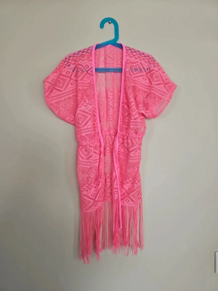 robe de plage piscine  gilet de plage rose taille unique - photo numéro 3