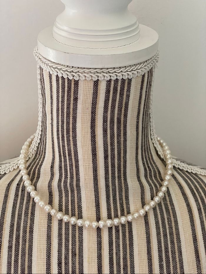 Collier de perles de culture fermoir or 18 carats - photo numéro 6