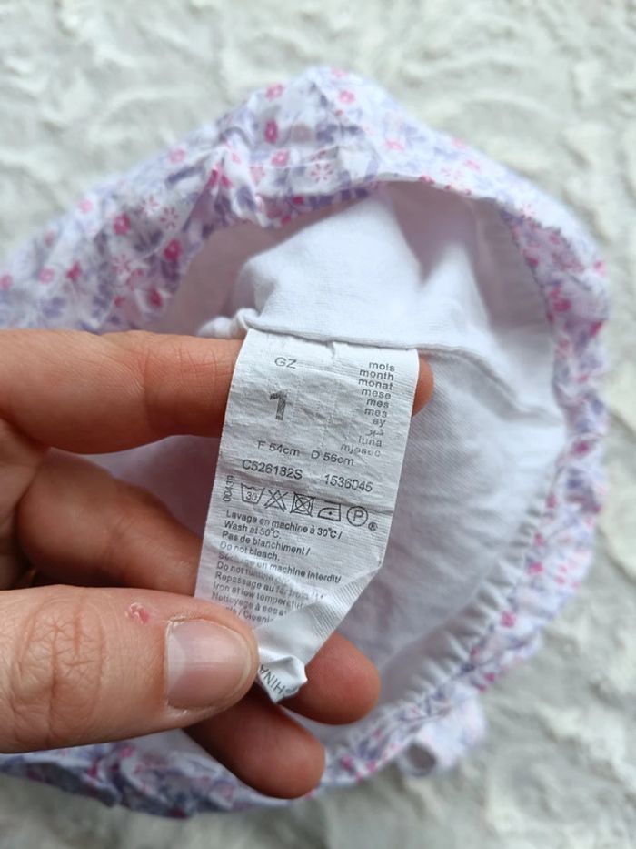 Robe boule sans manche Fille 1 mois Fleurs 100% coton - photo numéro 7