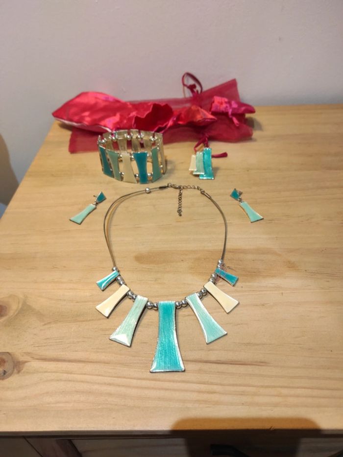 Parure de bijoux turquoise