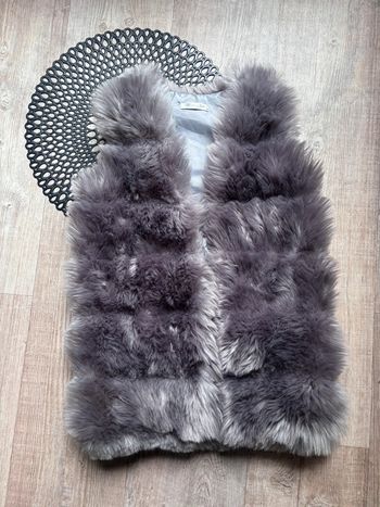 Veste sans manche fourrure